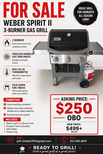 Used weber spirit - used, bbq