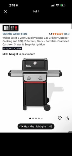 Weber spirit 210 grill with - weber,
